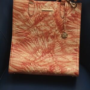 Brahmin Sunset Croc-Embossed Tote